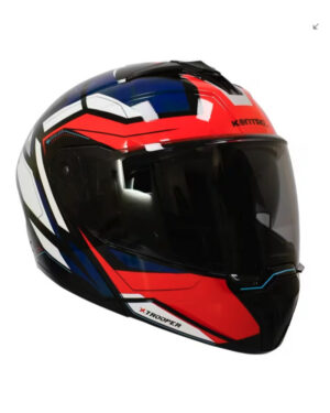 Casco | Solid Abatible | Azul y Rojo | Kontrol