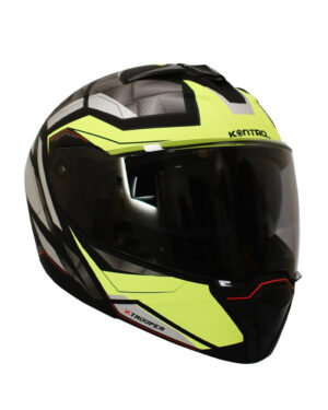 Casco | Solid Abatible | Verde y Negro | Kontrol