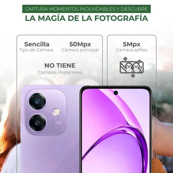 A40 256GB | CELULAR | OPPO | MORADO | - Image 3
